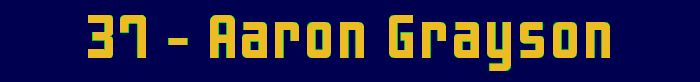 37 - Aaron Grayson