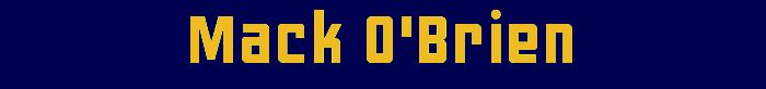 Mack O'Brien